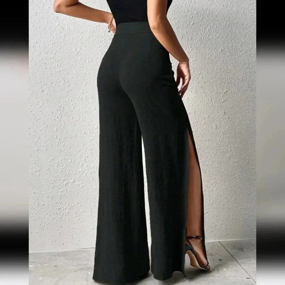 Split Thigh Wide Leg Pants - Picture 5 of 6